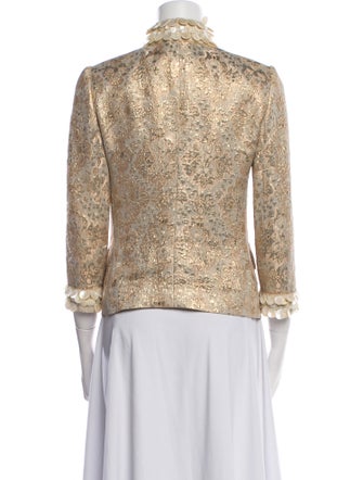 Dolce & Gabbana Silk Tweed Pattern Evening Jacket