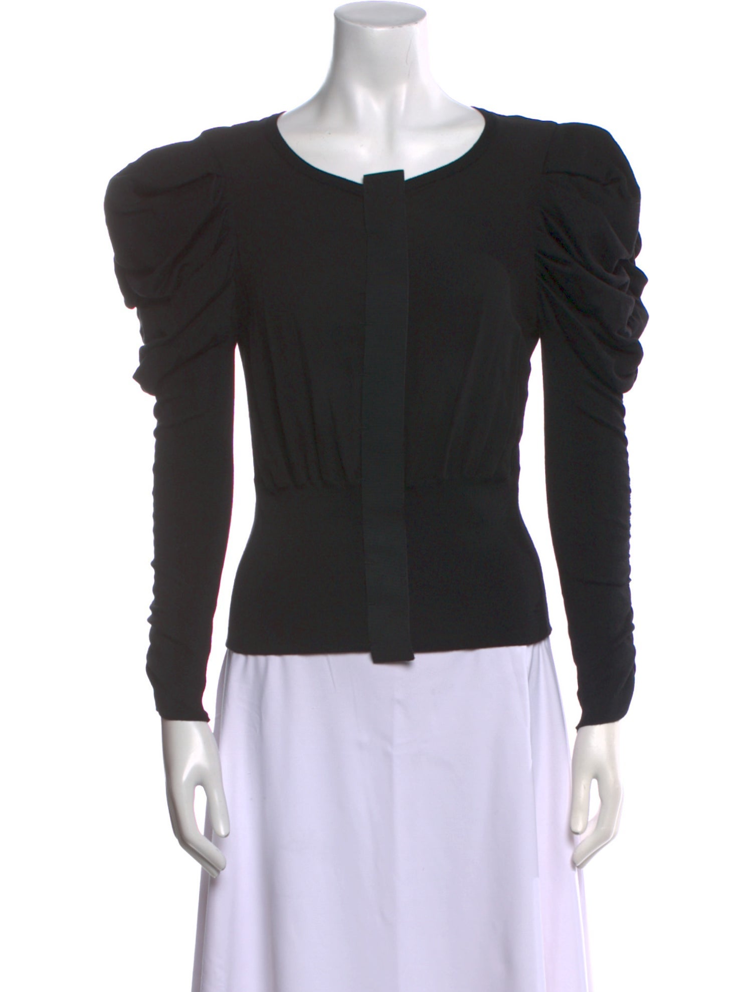 Dolce & Gabbana Virgin Wool Scoop Neck Top