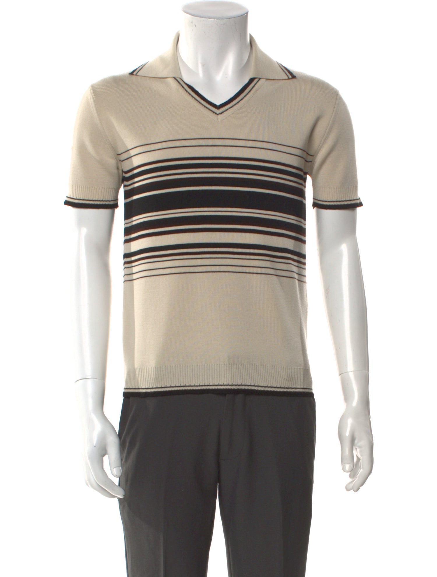 Dolce & Gabbana Virgin Wool Striped Pullover