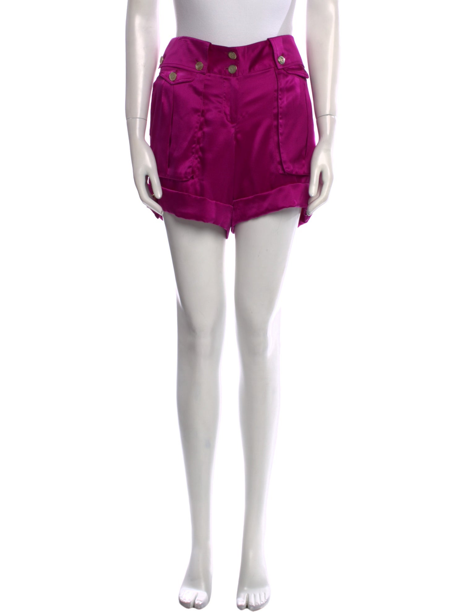 Dolce & Gabbana Silk Mini Shorts