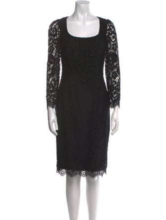 Dolce & Gabbana Lace Pattern Knee-Length Dress