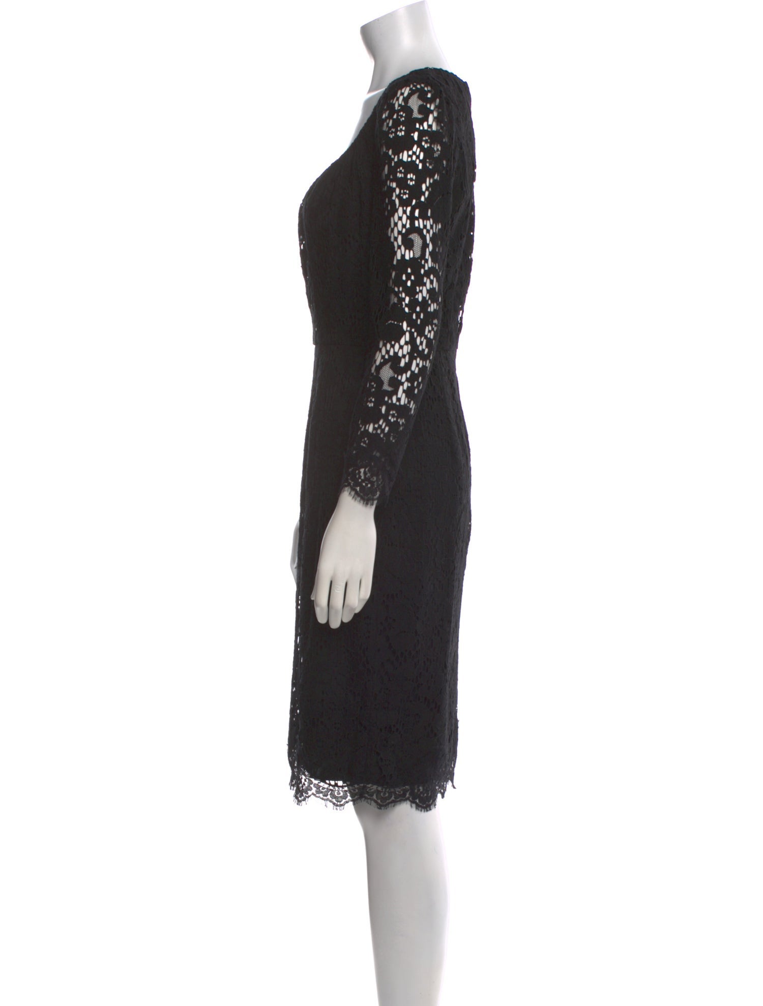 Dolce & Gabbana Lace Pattern Knee-Length Dress