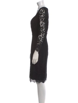 Dolce & Gabbana Lace Pattern Knee-Length Dress