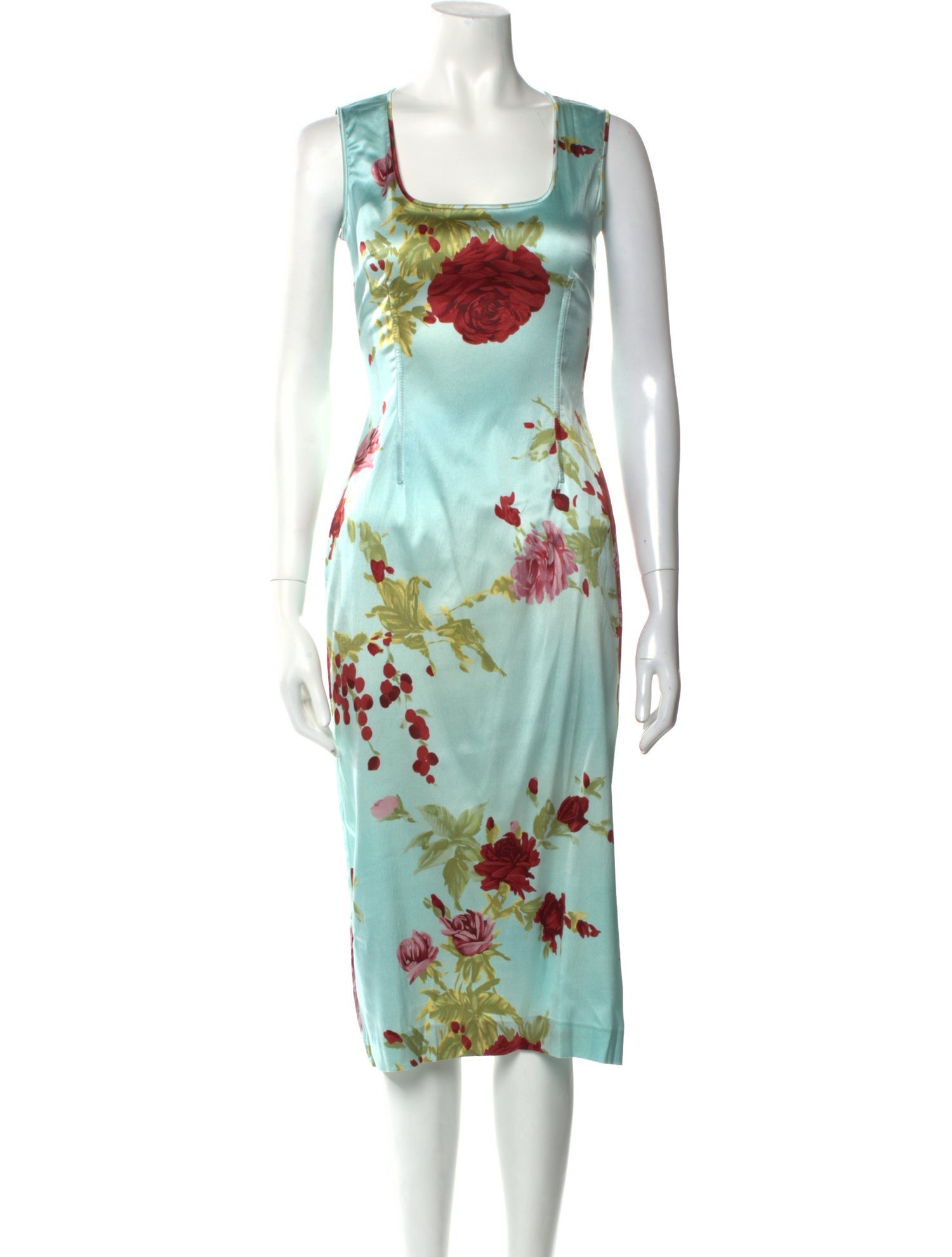 Dolce & Gabbana Silk Midi Length Dress