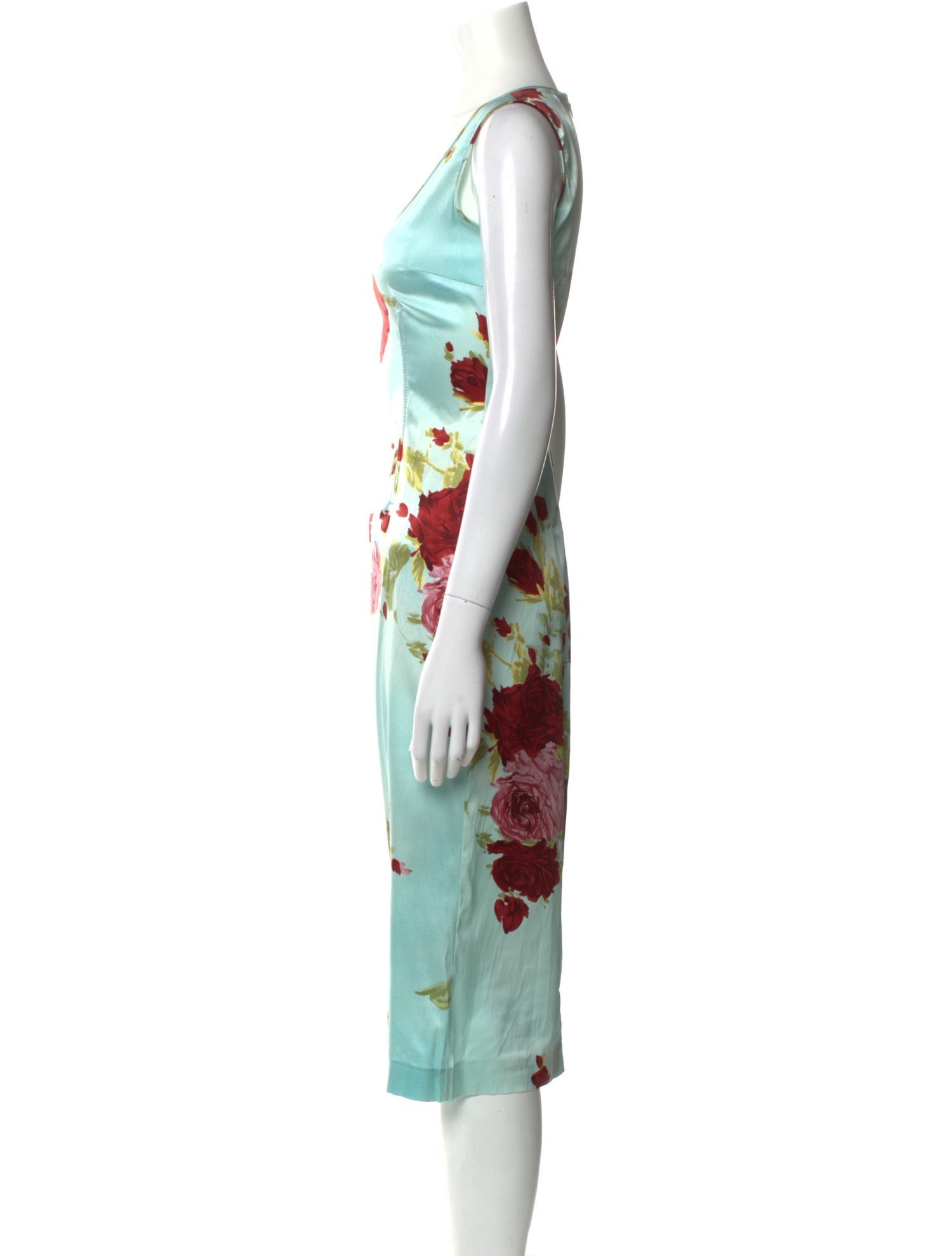 Dolce & Gabbana Silk Midi Length Dress