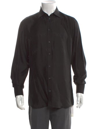 Dolce & Gabbana Silk Long Sleeve Dress Shirt