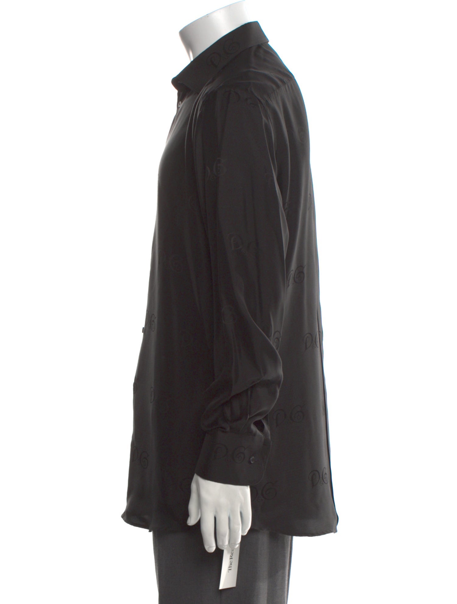 Dolce & Gabbana Silk Long Sleeve Dress Shirt