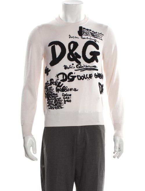 Dolce & Gabbana Virgin Wool Graphic Print Pullover