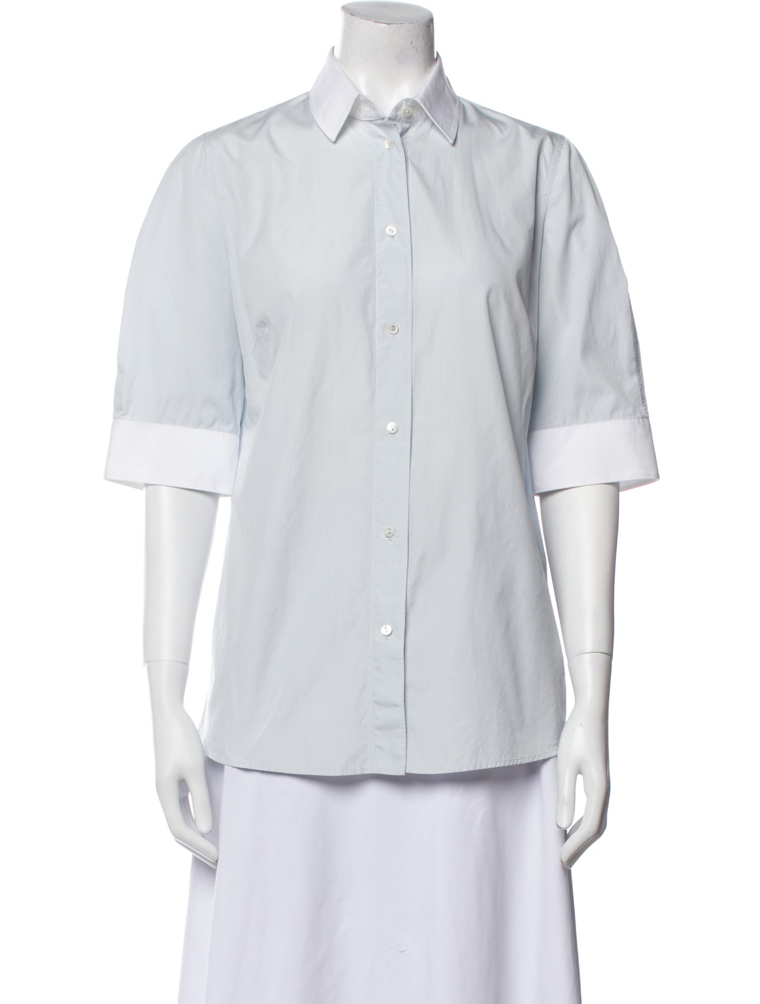 Dolce & Gabbana Three-Quarter Sleeve Button-Up Top