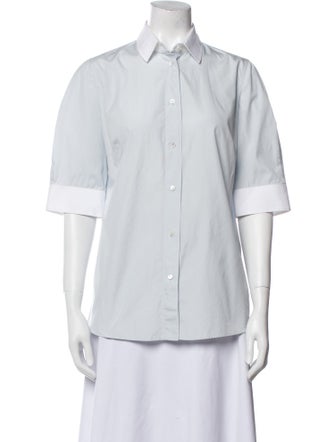 Dolce & Gabbana Three-Quarter Sleeve Button-Up Top