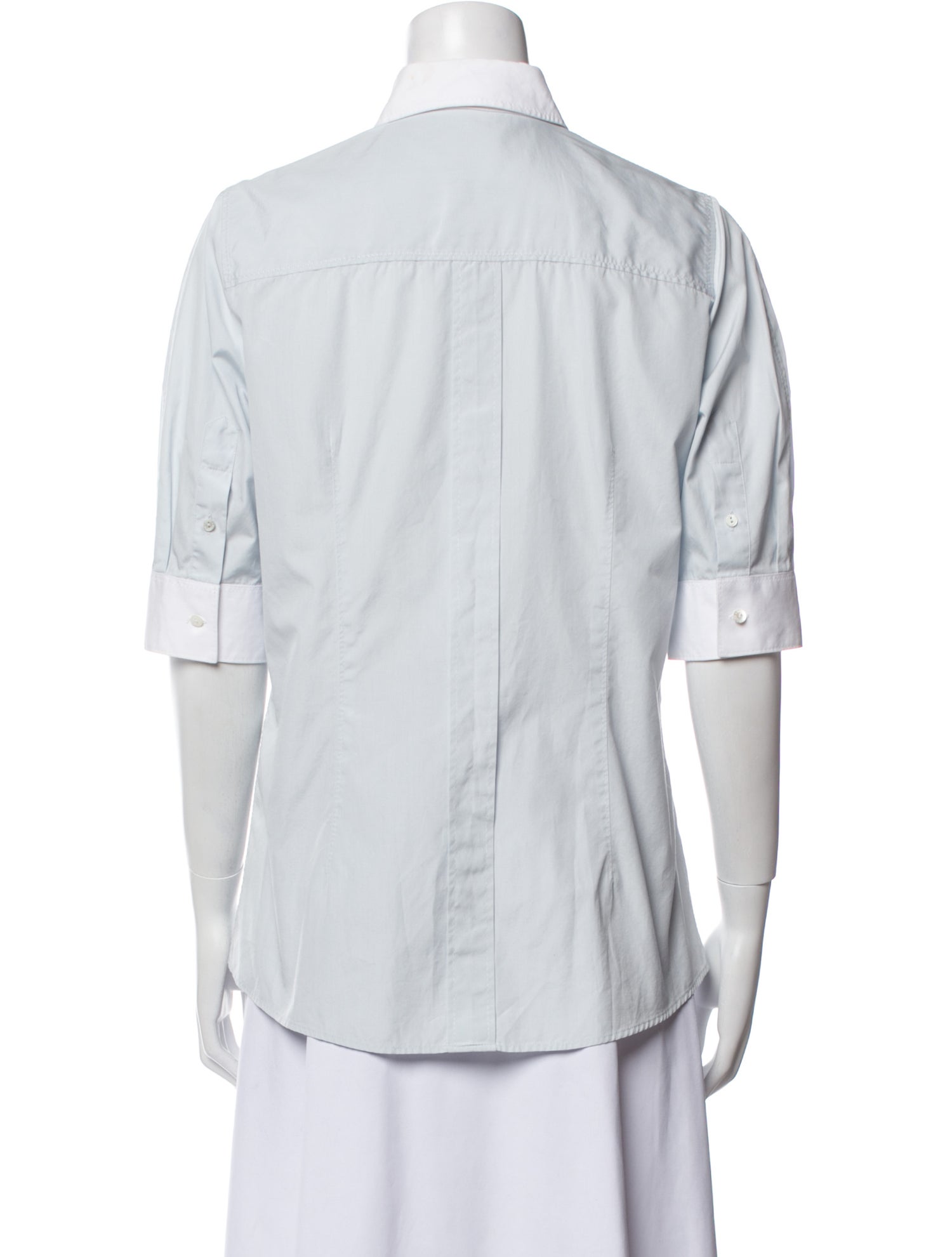 Dolce & Gabbana Three-Quarter Sleeve Button-Up Top