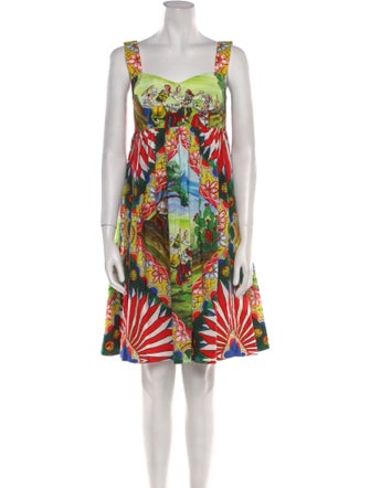 Dolce & Gabbana Printed Mini Dress