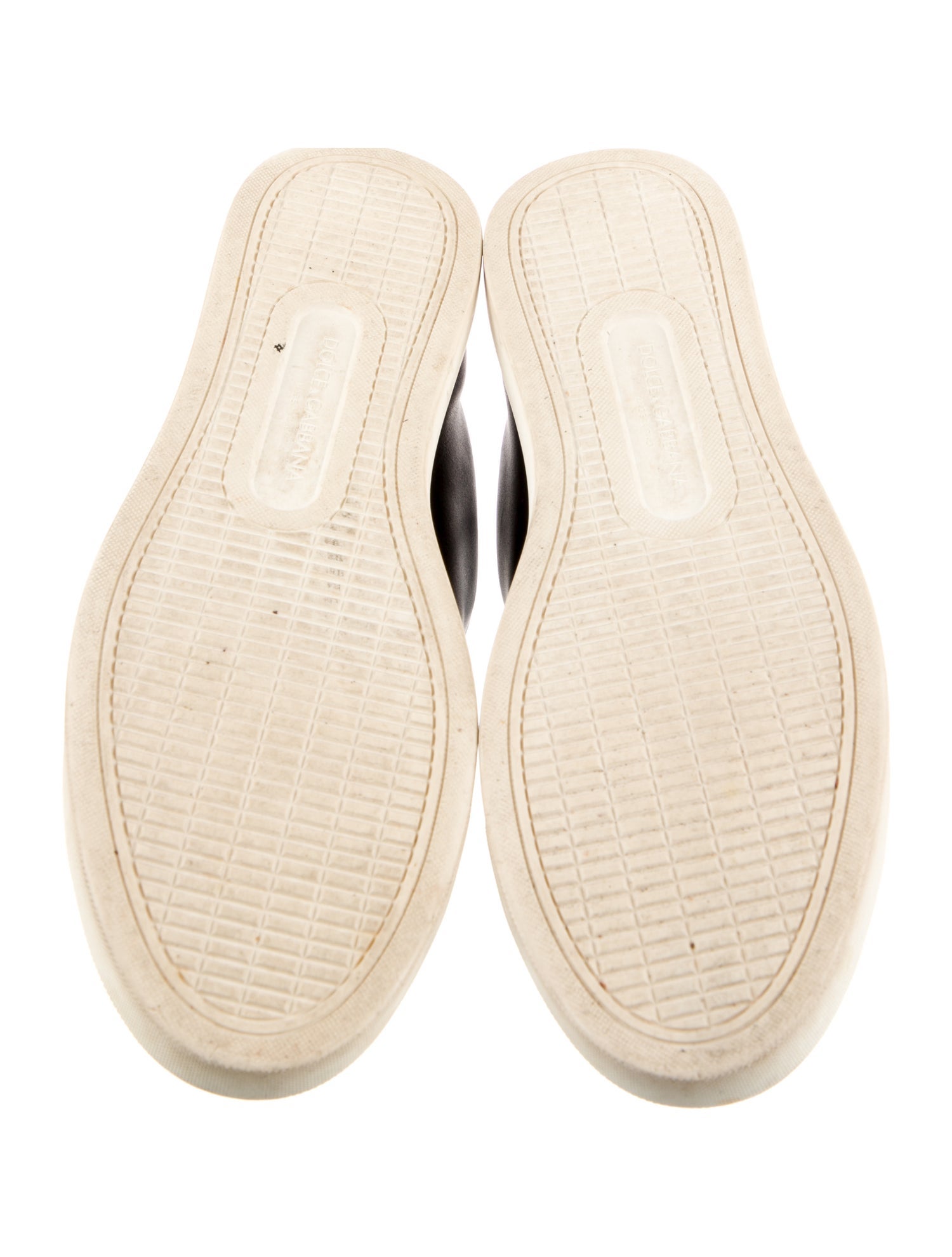 Dolce & Gabbana Sacred Heart Print Leather Sneakers