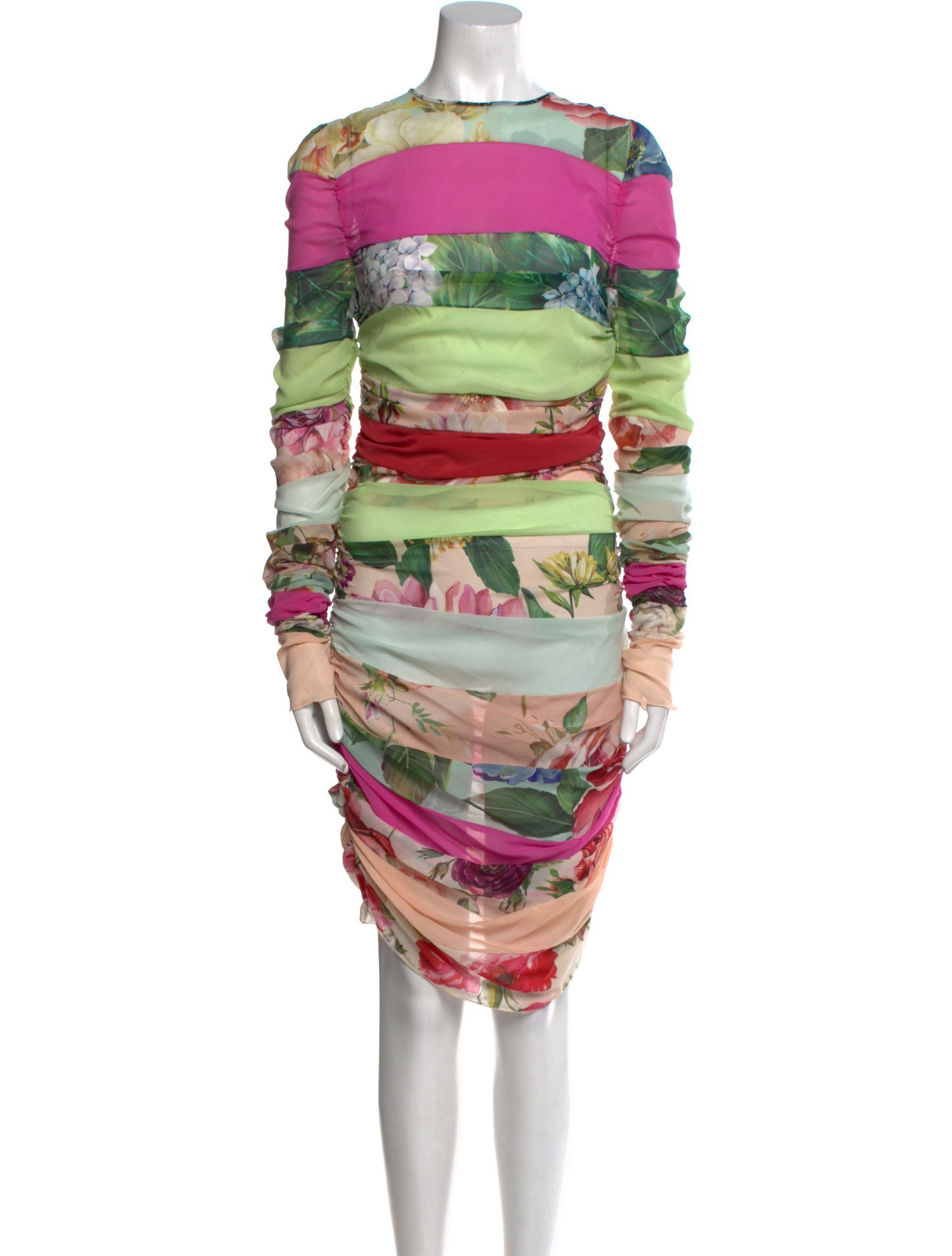 Dolce & Gabbana Printed Knee-Length Dress