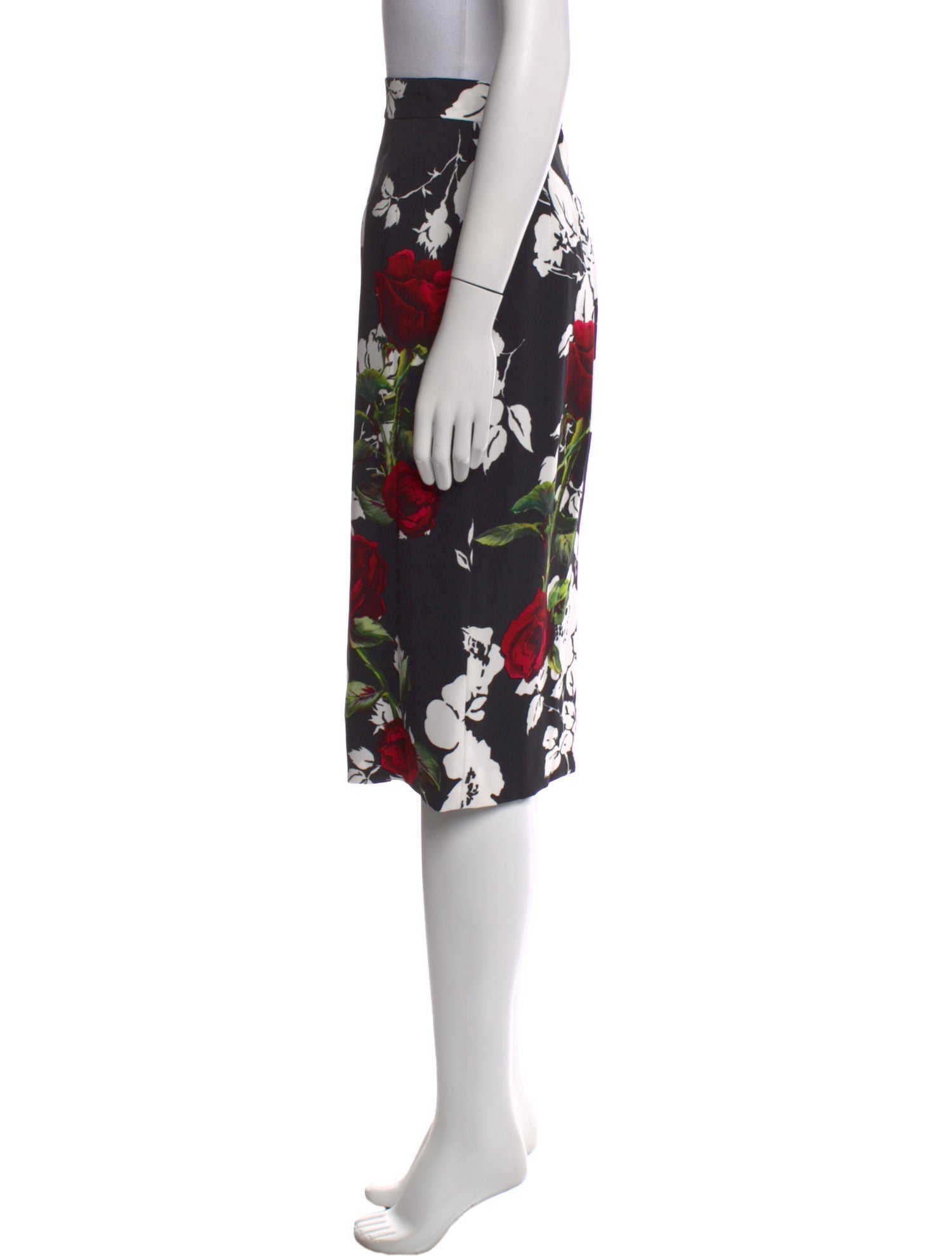 Dolce & Gabbana Floral Print Knee-Length Skirt