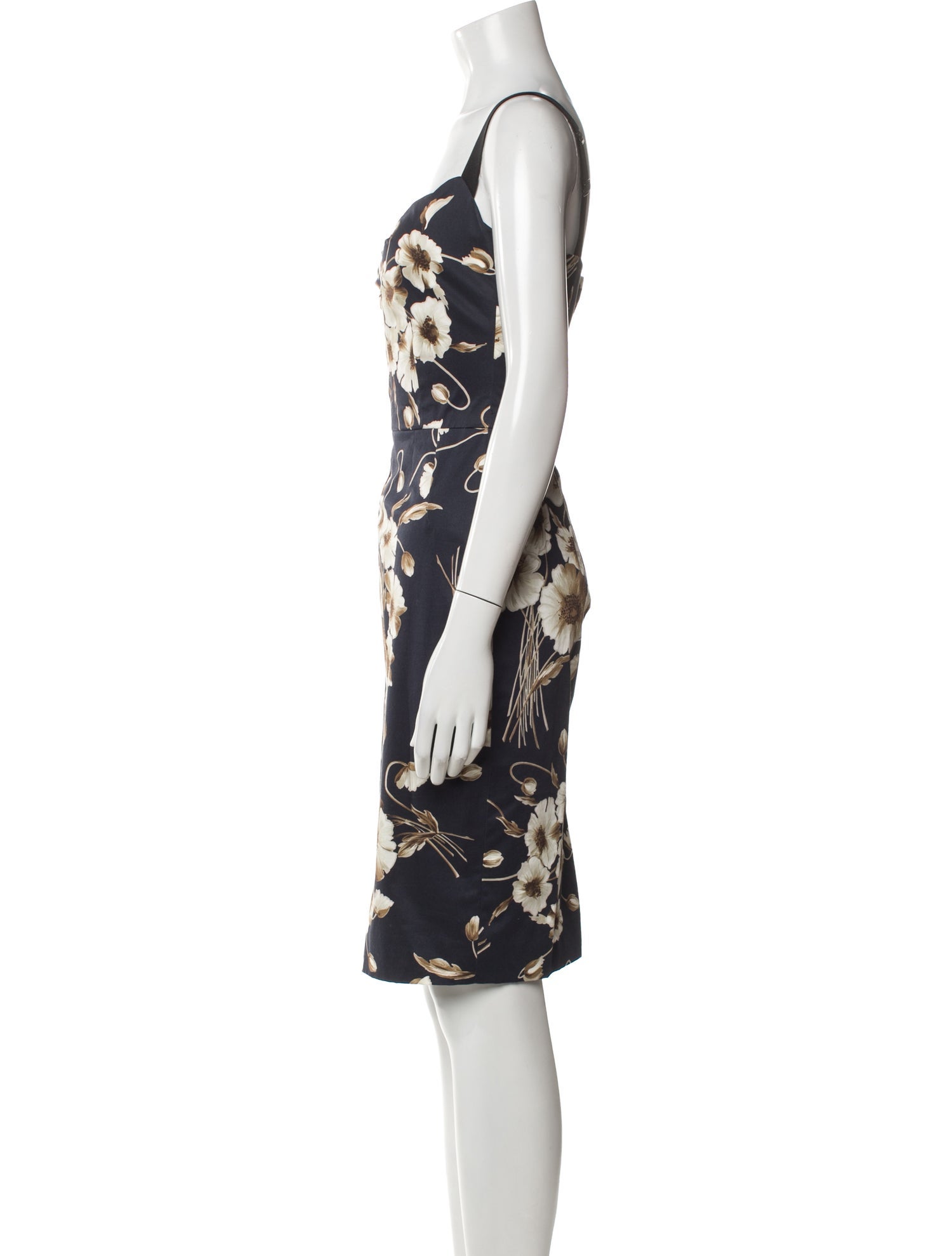 Dolce & Gabbana Floral Print Knee-Length Dress
