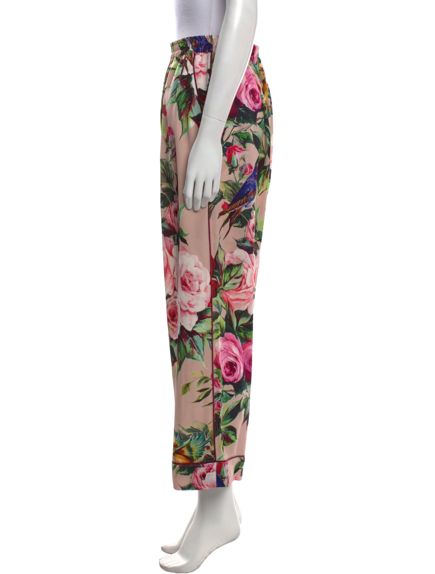 Dolce & Gabbana Silk Wide Leg Pants