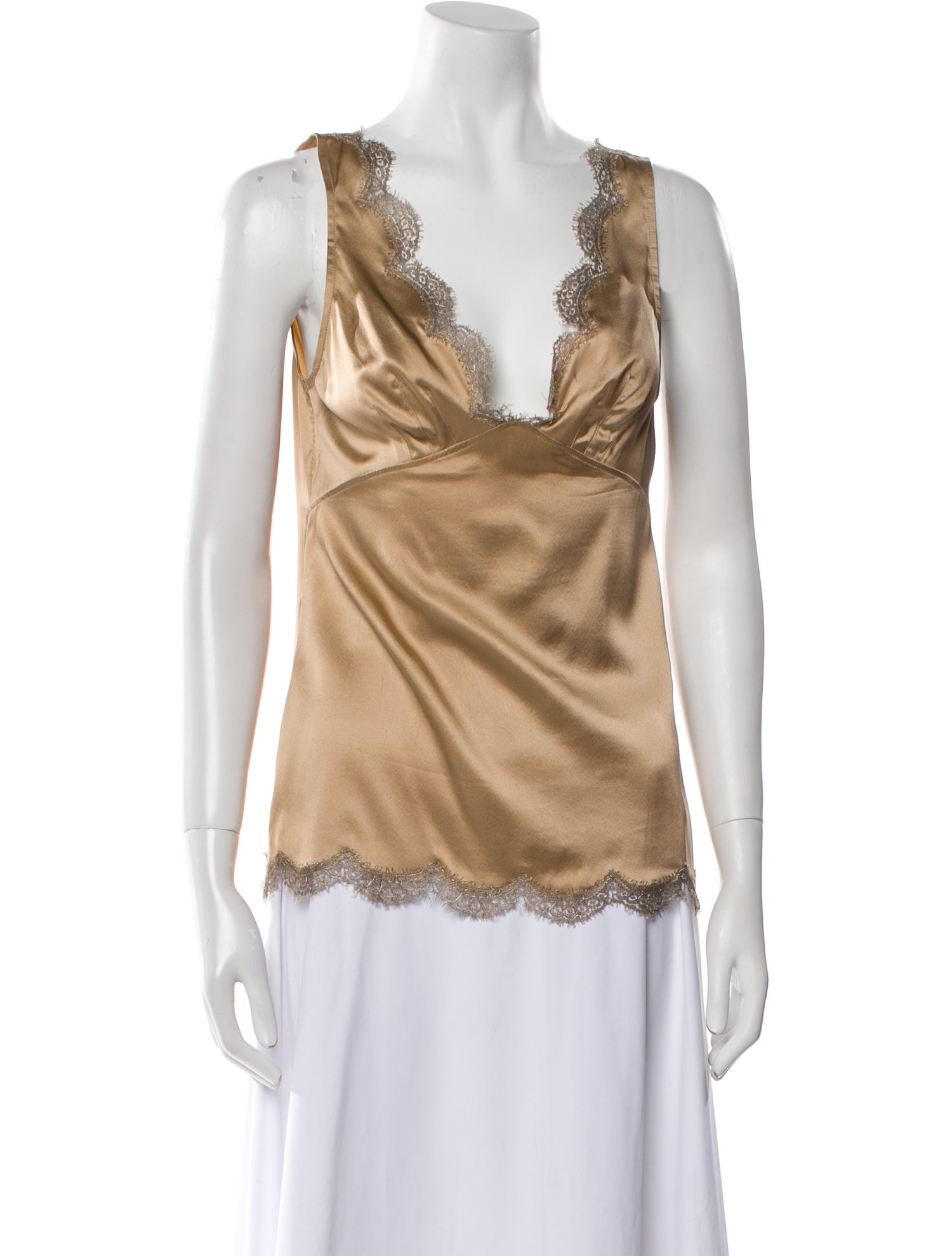 Dolce & Gabbana Silk Cowl Neck Top