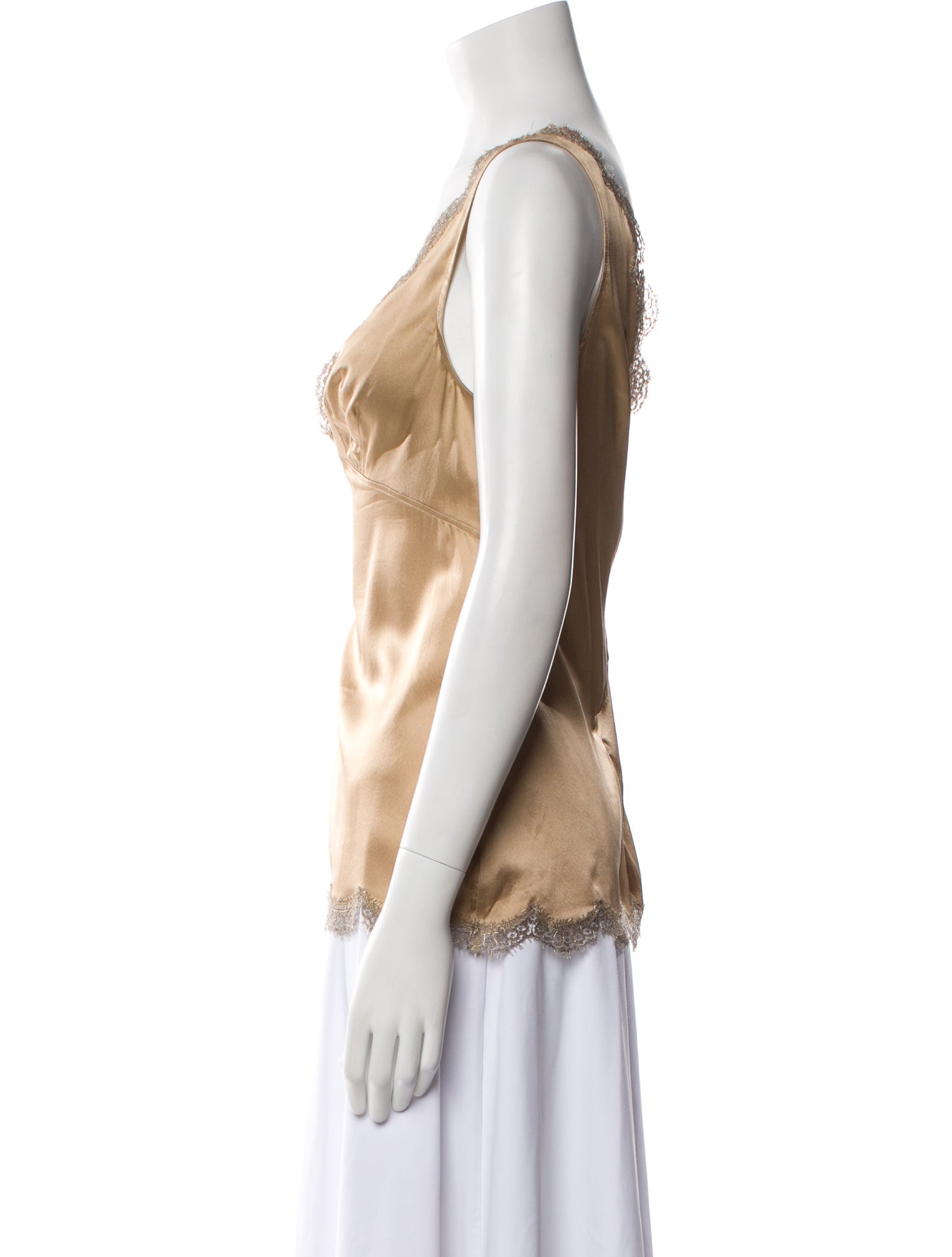 Dolce & Gabbana Silk Cowl Neck Top