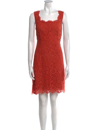 Dolce & Gabbana Lace Pattern Mini Dress