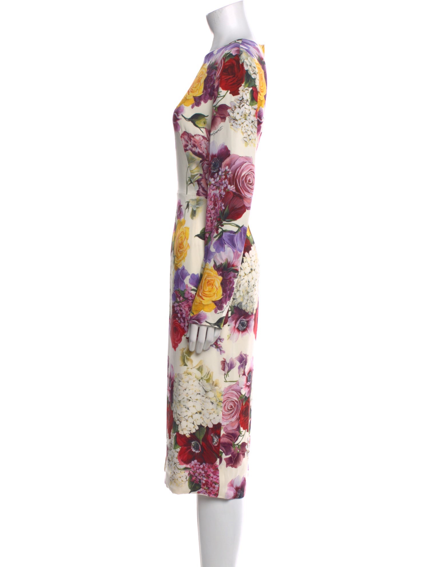 Dolce & Gabbana Silk Midi Length Dress