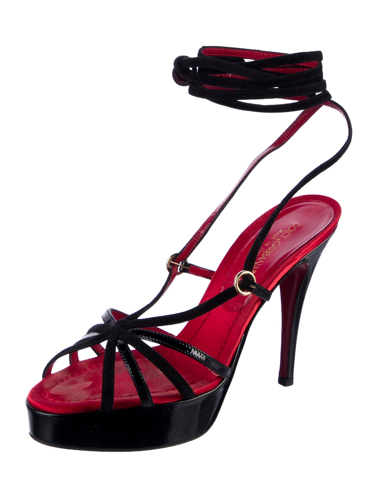 Dolce & Gabbana Patent Leather Sandals
