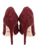 Dolce & Gabbana Lace Crystal Embellishments Pumps