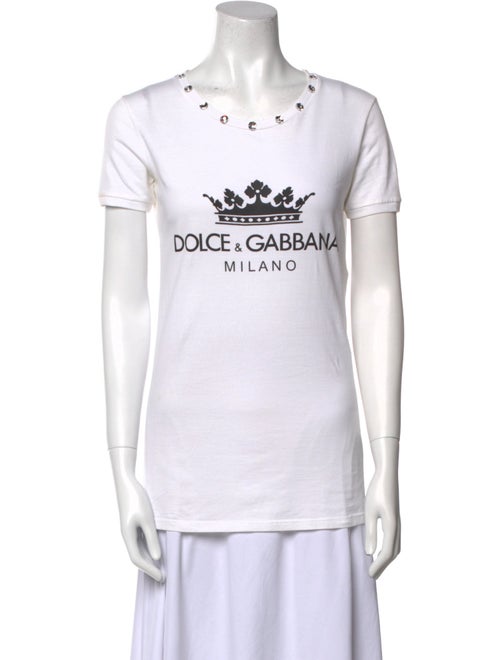 Dolce & Gabbana Graphic Print Crew Neck T-Shirt