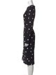 Dolce & Gabbana Polka Dot Print Midi Length Dress