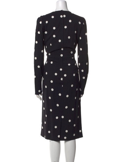 Dolce & Gabbana Polka Dot Print Midi Length Dress