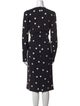 Dolce & Gabbana Polka Dot Print Midi Length Dress