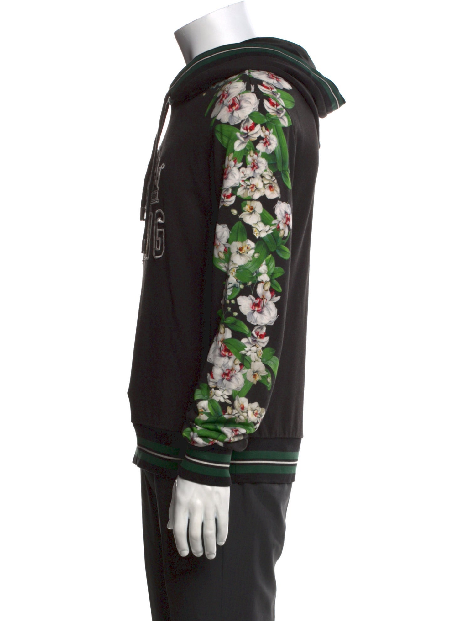 Dolce & Gabbana Printed V-Neck Hoodie