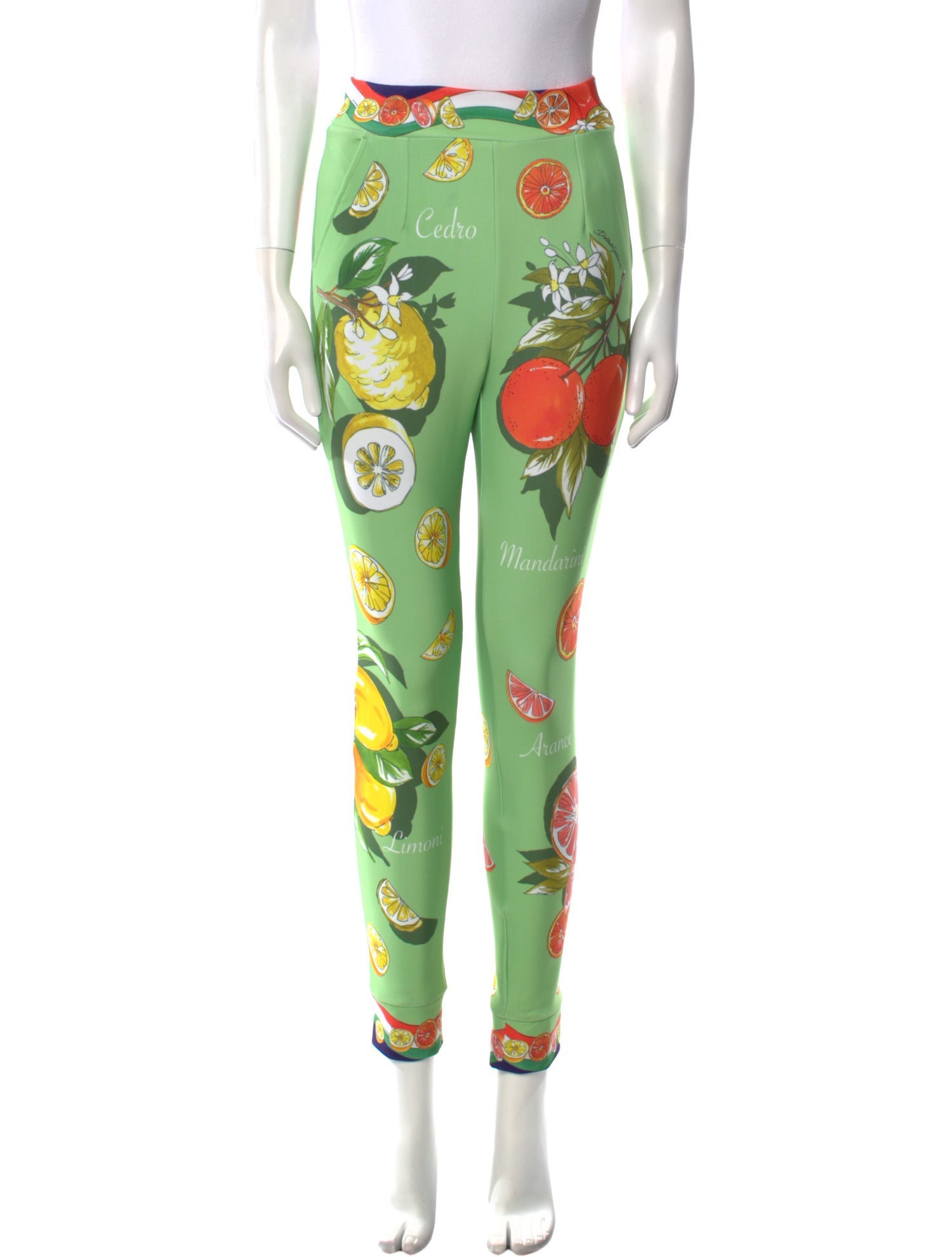 Dolce & Gabbana Printed Skinny Leg Pants w/ Tags