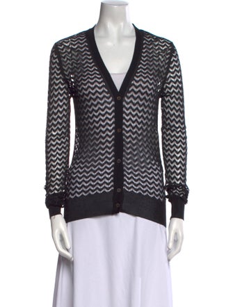 Dolce & Gabbana Striped V-Neck Sweater