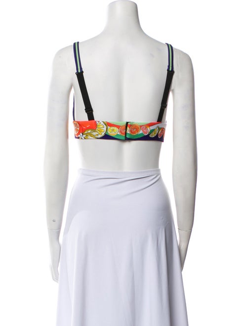 Dolce & Gabbana Printed Square Neckline Crop Top