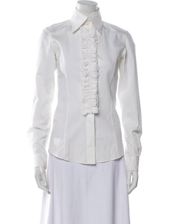 Dolce & Gabbana Long Sleeve Button-Up Top