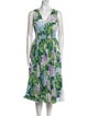 Dolce & Gabbana Floral Print Midi Length Dress