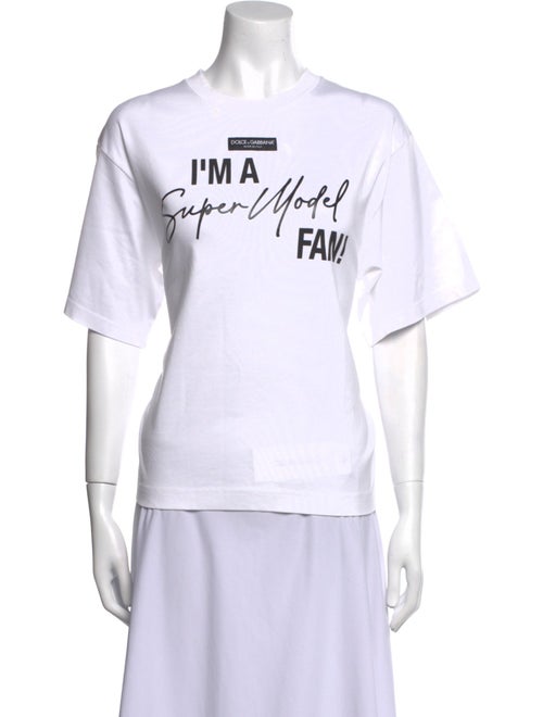 Dolce & Gabbana Graphic Print Crew Neck T-Shirt