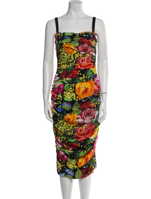 Dolce & Gabbana Silk Midi Length Dress