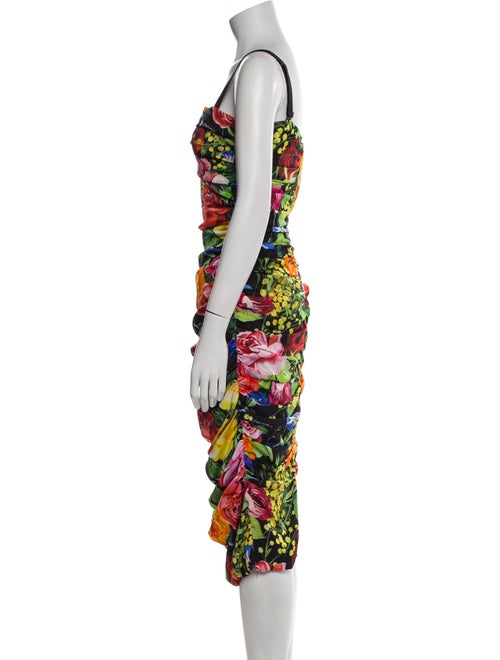 Dolce & Gabbana Silk Midi Length Dress