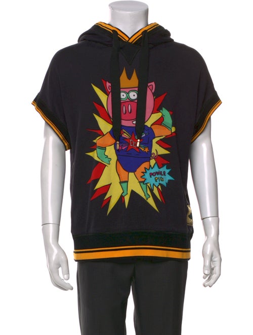 Dolce & Gabbana Year Of The Pig Graphic Print Hoodie