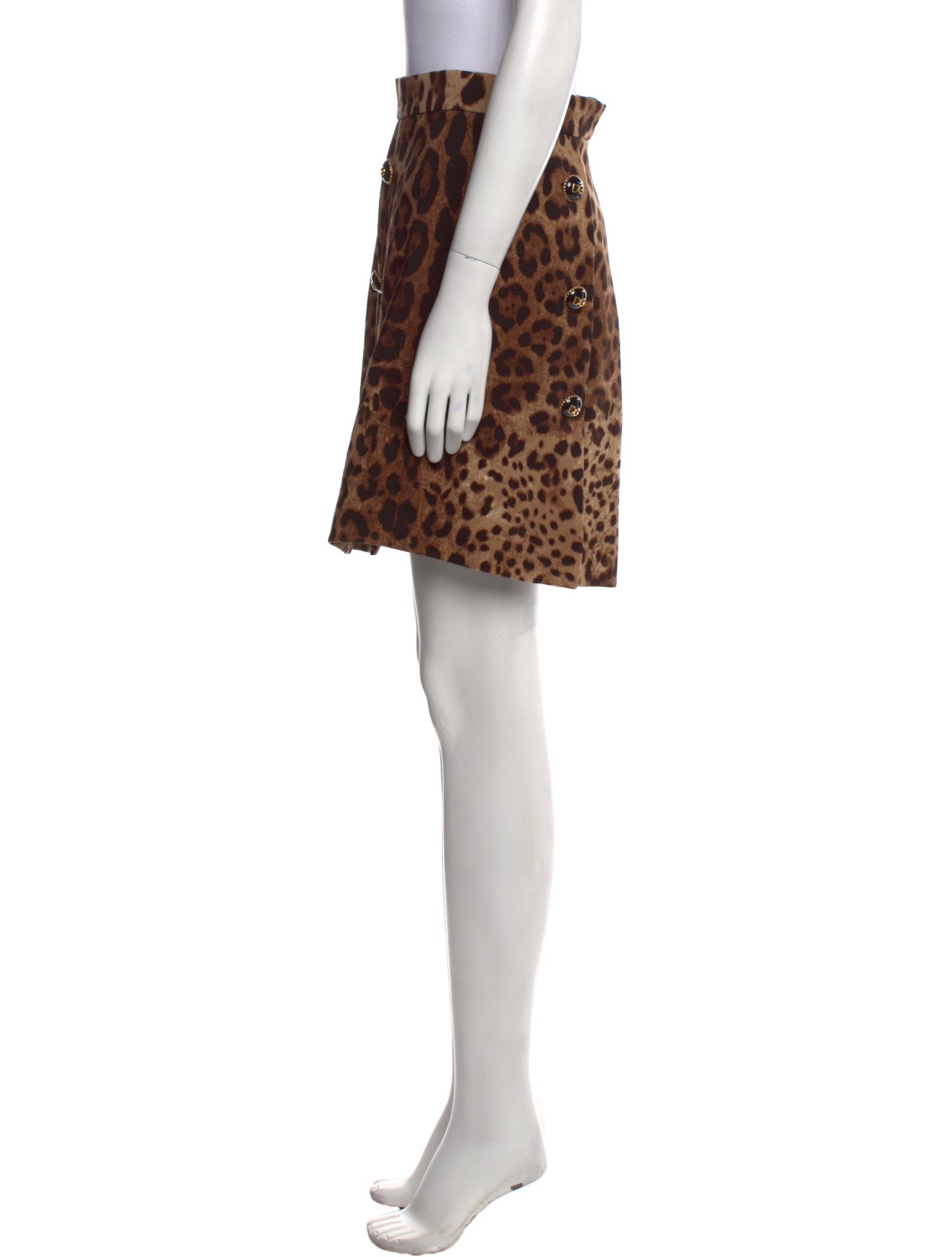 Dolce & Gabbana Wool Mini Skirt