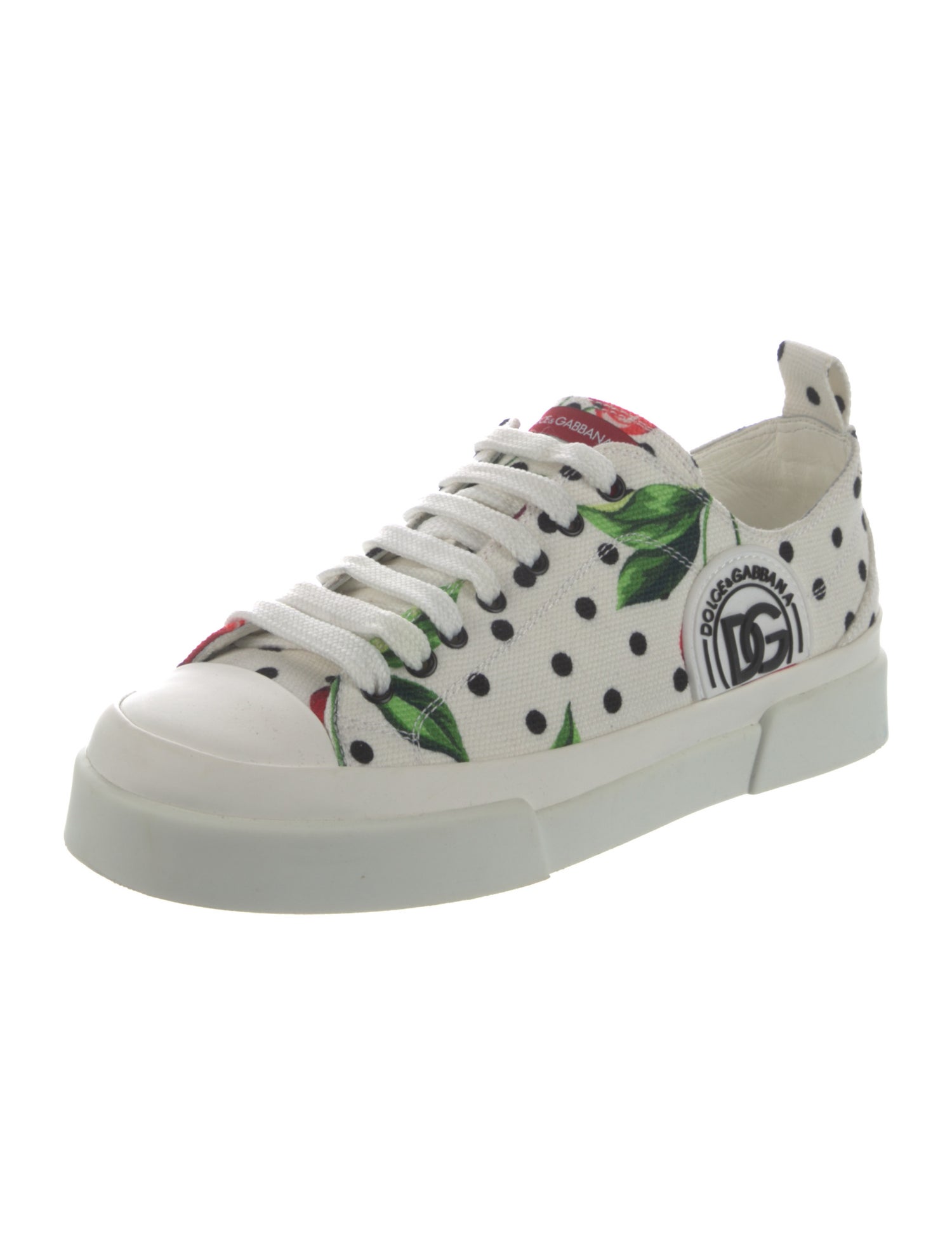 Dolce & Gabbana Canvas Printed Sneakers