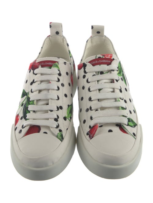 Dolce & Gabbana Canvas Printed Sneakers