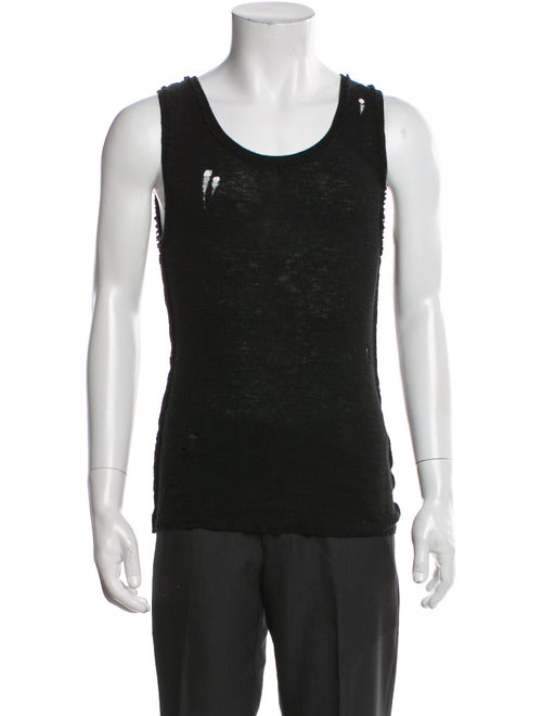 Dolce & Gabbana Scoop Neck Sleeveless T-Shirt