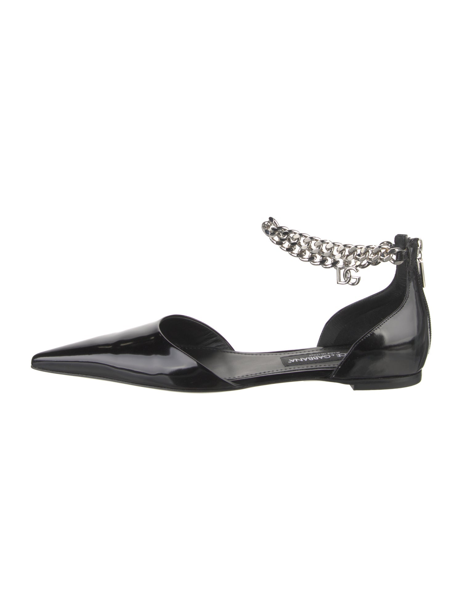 Dolce & Gabbana Patent Leather D'Orsay Flats