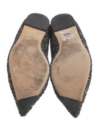 Dolce & Gabbana Tweed Houndstooth Print Flats