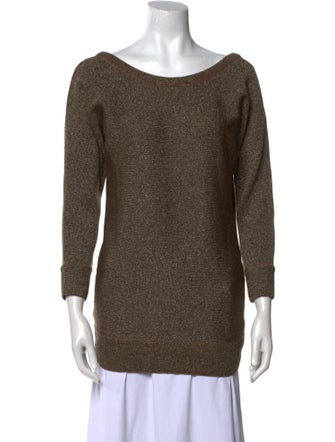 Dolce & Gabbana Scoop Neck Three-Quarter Sleeve Top