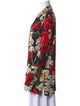Dolce & Gabbana Silk Floral Print Button-Up Top