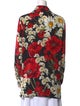 Dolce & Gabbana Silk Floral Print Button-Up Top
